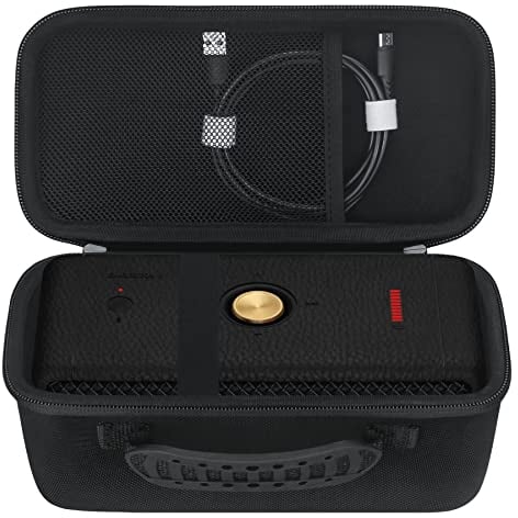 Elonbo Carrying Case for Marshall Middleton Portable Bluetooth Speaker, Wireless Speaker Travel Protective Bag Storage Cover, Extra Mesh Pocket Fits Charging Cable, Black