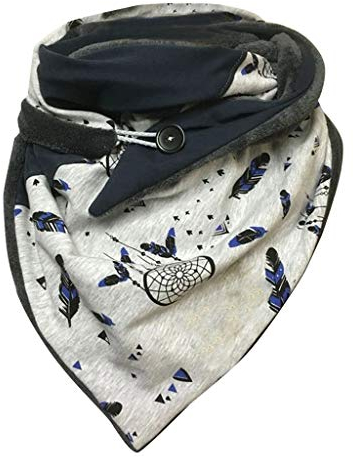 Meggsnle Winterschal Damen Kuschelig XXL weicher Schal Damen Schwarz Baumwolle Dreieckstuch Umhang Winterschal Polyester Dreieckstuch Quadratisch