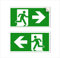 Carteles Pegatinas Flechas Salida de Emergencia, Derecha e Izquierda, 2 uds. Talla 30 x 15 cm, PVC suave, indicaciones de salida de seguridad