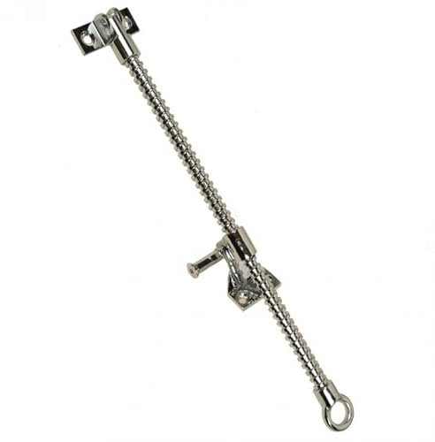 Haven Heritage Window Screw Jack for Skylights Single Thread (Polished Chrome, 300mm)