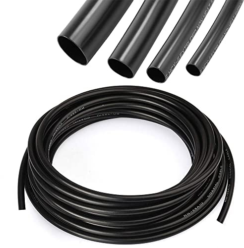 UKCABLE-Ties Flexible PVC Sleeving 3 Meter Length Cable Wiring Harness Wire Cable Electrical Insulation (Size: 12mm)