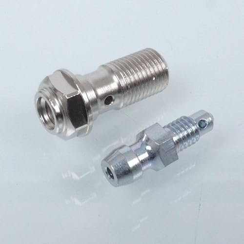 Vis raccord banjo frein France Equipement Ø10mm pas 100 avec purge compatible avec moto