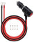RIIEYOCA Zigarettenanzünder Stecker zu O Ring Terminal Kabelbaum Kabel mit Schalter ON/Off, 12V-24V Heavy Duty 16AWG 15A Sicherung Schutz Stromkabel für Auto Inverter Reifen Inflator (2M/6.5Ft)
