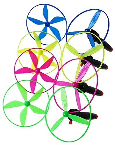 4 Pcs Flying Saucer Toy Propeller Flying Saucer Portable Flying Boomerang Spinner for Children Party Outdoor and Indoor Games (Random Colors)