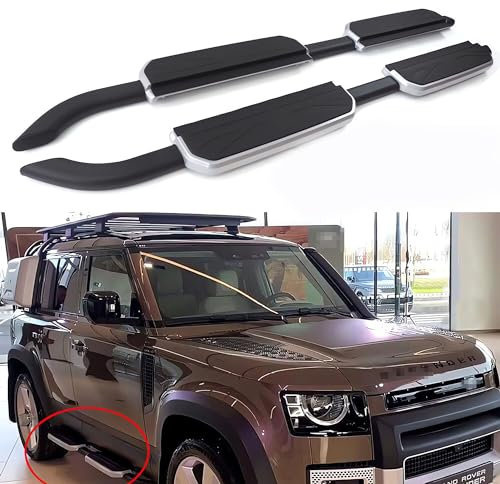 Marchepied latéral amélioré pour Land Rover Defender 110 4 portes 2020-2024 (argenté)