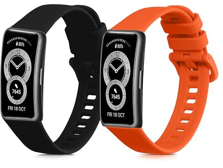 kwmobile Uhrenarmband für Huawei Band 10/9 / 8 Armband Fitnesstracker Band Set aus TPU Silikon Ersatzarmband Smartwatch