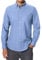 siliteelon Men's Oxford Shirt Long Sleeve Smart Casual Plain Regualr Fit Button Down Shirts with Pockt Blue XL