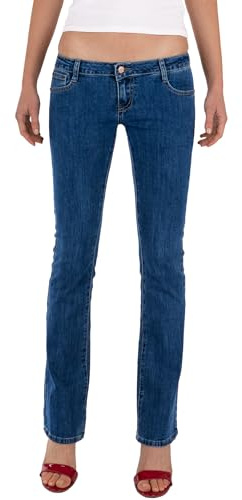 Fraternel Jeans Donna Bootcut Stretch Vita Bassa Blu Taglia: M