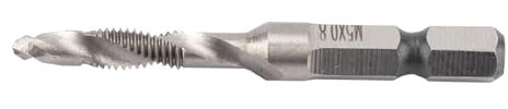 Broca 7 × 1 × 1 HSS, 1 4 brocas hexagonales, machos cónicos, herramienta eléctrica, machos de roscar parciales
