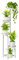 Bamworld Corner Plant Stand Indoor Outdoor, Tall Metal Flower Pot Stands for Multiple Plants, 4 Tier White Heavy Duty Plant Shelf for Patio Garden Balcony Living Room Bedroom