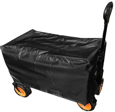 Xujuika Gartenwagen Abdeckung Wasserdicht | Bollerwagen Regenschutz Regenverdeck Universall | Wasserdichte Abdeckung Bollerwagen Für Picknickwagen, Campingwagen, Gartenwagen Zubehör