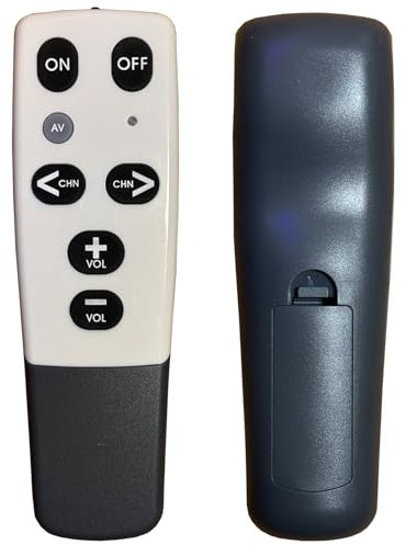Télécommande TV Universelle Facile pour Tous Les téléviseurs - Télécommande pour Personnes âgées - Gros Boutons Télécommande TV de Base (avec Fonction d'apprentissage)
