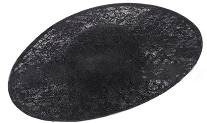 Ubxvamm Sinamay Hut Fascinator Hut Basis für Frauen Millinery Handgemachte Accessoires Cocktail Party Französische Motorhaube Hut Runde Basis
