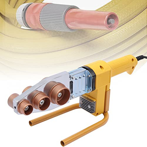 MEELRYD Rohr Schweißgerät, Muffenschweißgerät 1000W bis 380°C 20-63mm 6 Adapter Rohrschweißmaschine Kunststoff Schweißgerät Rohre Schweißen für PPR PE PP