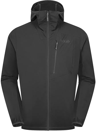 Rab Men's Borealis Alpine Hoody Jacket - Lightweight Water-Repellent Coat for Hiking & Climbing - Beluga - X-Large