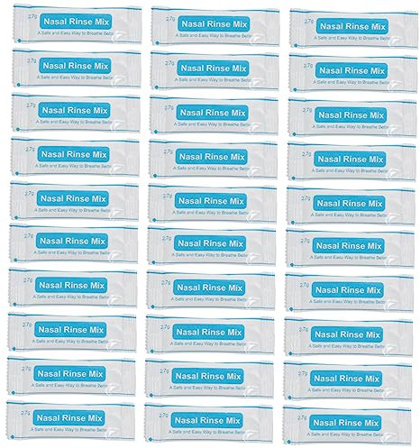 DEARMAMY Nasensalzbeutel 2,7g 80 Stück Physiologisch Nasenreinigungssalz Nasenhöhlenschutz Salzhaltig Schnell Löslich Für Nasenhygiene Reise Büro Kinder Erwachsene