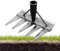Rastrillo para Deshierbar Doble Cara Multifuncional Desmontable Manual - Herramienta Versátil para Jardinería, Paisajismo, Patio Trasero, Jardín y Granja