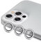 KK KENIK Camera Lens Protector For iPhone 13 Pro, Diamond Crystal Ring Design, 9H Tempered Glass, Case Compatible, HD Clear,iphone 13 Pro Camera Lens Protector (Silver)