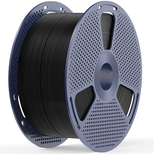 JAYO PETG 3D-Druckerfilament 1.75mm, Mega-Spule 5kg Schwarz - Einfach zu drucken, Hohe Festigkeit & Zähigkeit, Hohe Schlagfestigkeit, Langlebig, Beständig gegen Chemikalien/UV, ±0,02mm Präzision