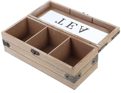 Cabilock Scatola Portabustine Tè con Scomparti Contenitore per Tè e Design per Cucina e Ufficio