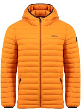 Weird Fish Flete Lightweight Showerproof Padded Hooded Jacket Desert Sunset Size L