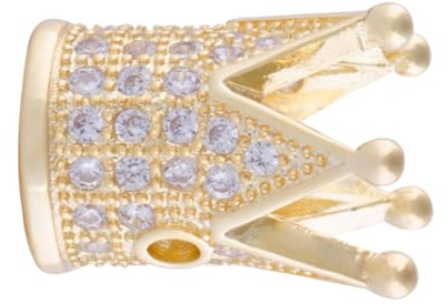 Zanthicia Kronen Perlen für Armbänder, die große Löcher machen, kleine Armband Charms, DIY Handwerk, Mode Accessoires, Perlen Kit, Typ 2