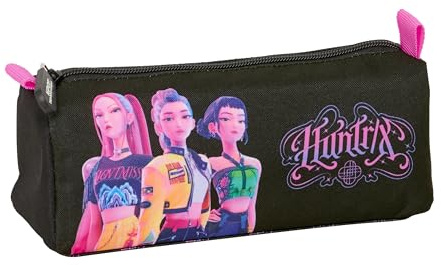 K-POP Demon Hunters Federmäppchen mit Reißverschluss und Fach, Federmäppchen für Kinder, ideal für Kinder im Schulalter, bequem und vielseitig, Qualität und Widerstandsfähigkeit, 21 x 7 x 8 cm