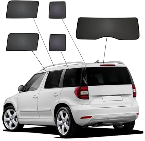 SunClip Sicht- & Sonnenschutz passgenau | kompatibel mit Skoda Yeti (5L) 2009-2017