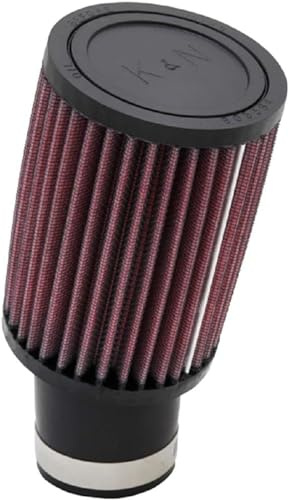 K&N Filters RU-1780 KFZ und Motorrad, Rot | 52mm Flansch, 17 Grad Winkel, 89mm Außendurchmesser, 127mm Höhe (RU-1780)