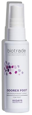 Biotrade Odorex Deo Antitranspirant Fußspray – Anti-Schweiß Fußdeo-Spray mit 10–14 Tagen Schutz bei starker Schweißneigung & Geruchskontrolle – 40 ml