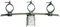 Premium X 3-Fach Multifeedhalter verzinkt schmal LNB Halter Halterung Multifeed 3° Grad