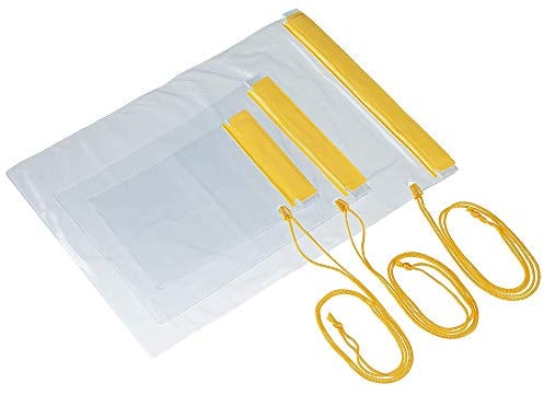 TRIXES 3 X Buste Impermeabili - Per Camping, Videocamera, Telefono Cellulare, Astuccio, Zaino, Portafoglio e Documenti