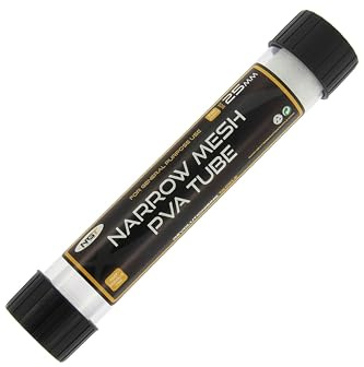 NGT Narrow Tube Pva Mesh with Free Plunger - Green, 7 m x 25 mm