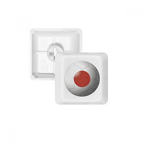 Japan National Flag Soccer Football PBT Keycaps for Mechanical Keyboard White OEM No Marking Print
