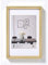 walther design Bilderrahmen gold 30 x 45 cm mit Passepartout, Steel Style Kunststoffrahmen ES045G
