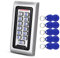 HFeng Standalone IP68 impermeabile RFID Access Control Tastiera Lettore di schede in metallo + 10pcs 125KHz prossimità portachiavi WG26 2000 utenti per casa/ufficio