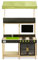 EXIT Toys Yummy 300 Holz-Spielküche - Mit funktionierendem Wasserhahn - Mit Ofen und Küchengeräten - Herausnehmbares Waschbecken - Spielküche aus Holz - 100% FSC Holz - 98x102x164cm - Natur