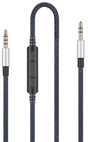 HanSnby Audio Replacement Cable Compatible Sony MDR1000X, MDRXB650BT, MDR-XB950BT, WH1000XM3, WH1000XM2, WH-CH700N Headphone and Compatible Samsung Galaxy Android with Mic Remote Volume Control
