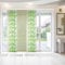 Bestlivings Elena Lot de 3 panneaux japonais avec impression/motif - 60 x 260 cm (l x h) - Vert foncé - Tropical - Avec accessoires - Rideau coulissant avec imprimé