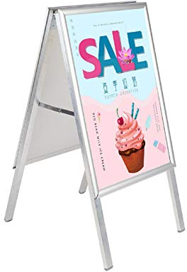 Yorking A2 Board Sign Display Pavement Board Double Aluminum with Waterproof Covering Display Stands