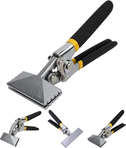 SANON Pinza Piega Lamiere Pinza Manuale per Lamiera Aggraffatrice Impugnatura Antiscivolo Pinza per Cucire (Diritta)