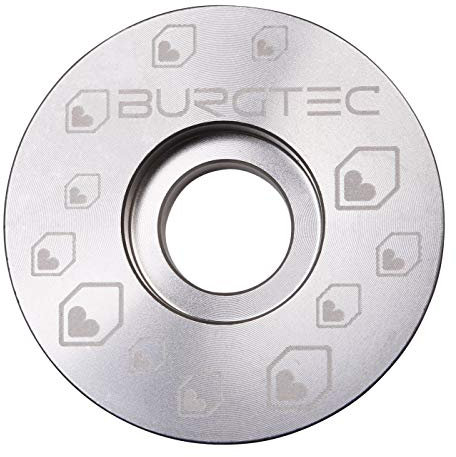 Burgtec Top Cap - Silver/Mountain Bike MTB Part Match Component Lightweight Alloy Accessories Cycling Biking Cycle Trail Ride Style Race Downhill Freeride Dirt Jump Screw Spacer Headset Stem Bolt Kit