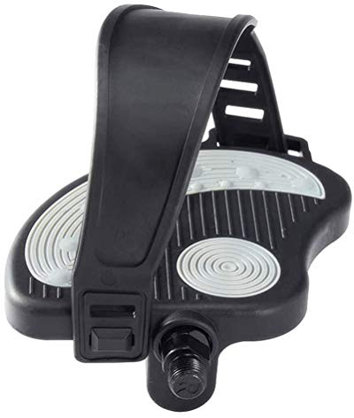 Fahrradpedale, 1 Paar Fahrradpedale mit Zehenclips Käfige und Gurte rutschfeste Fahrradpedale Heimtrainer Spin Bike Mountainbike