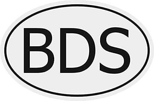 U24 Aufkleber Autokennzeichen BDS = Barbados Autoaufkleber Sticker
