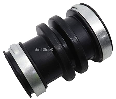 Marel Shop® - Tubo Manicotto Raccordo con Fascette per Pompa Lavastoviglie compatibile con Whirlpool Ignis per Modelli: WP75/3 - ADP6837PC - ADG987/1FD - ADG987/1NB - ADG9527/1 - ADG9020