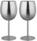 IMEEA 10oz Weingläser Weinkelche SUS304 Gebürstete Edelstahl, Set mit 2 Stück (550ml)