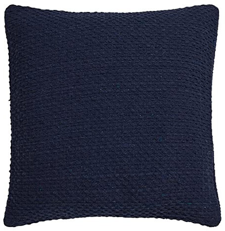 Drift Home - Hayden Kissen, 100% recycelte Baumwolle, gefüllt, 43 x 43 cm, Marineblau