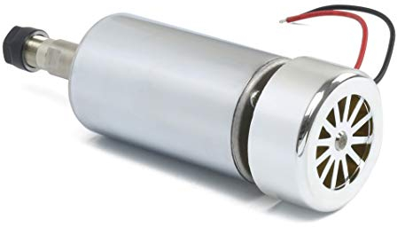 RATTMMOTOR Motore a mandrino CNC, mandrino raffreddato ad aria, 300 W, motore di fresatura ER11, 52 mm, DC 12 – 48 V, mandrino raffreddato ad aria, 12000 giri/min, per macchina per incisione e