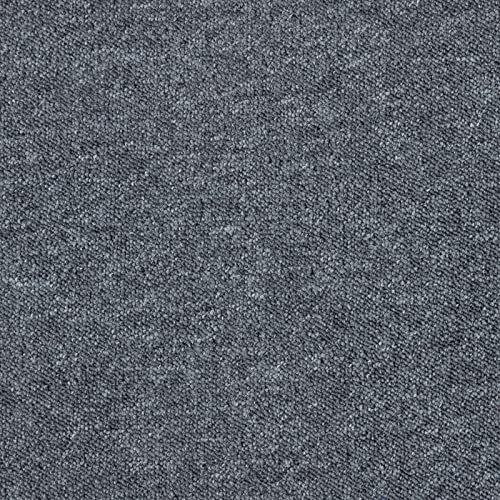 Carré de moquette autoplombante gris foncé, moquette bouclée 50X50 pour salle de jeux, couloir & plus, dalle de moquette sans colle (4 dalles de 5x050 cm = 1 m²)