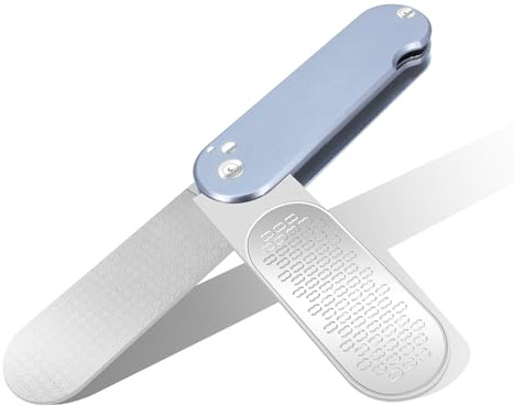 Hornhauthobel,3 in 1 Design Hornhautfeile Hornhautentferner mit 3 Seiten(grob,Mittel Grob und Fein) Fussraspel für Starke Hornhaut,Pediküre,Fußpflege,Sowohl für Nasse und Trockene Füsse